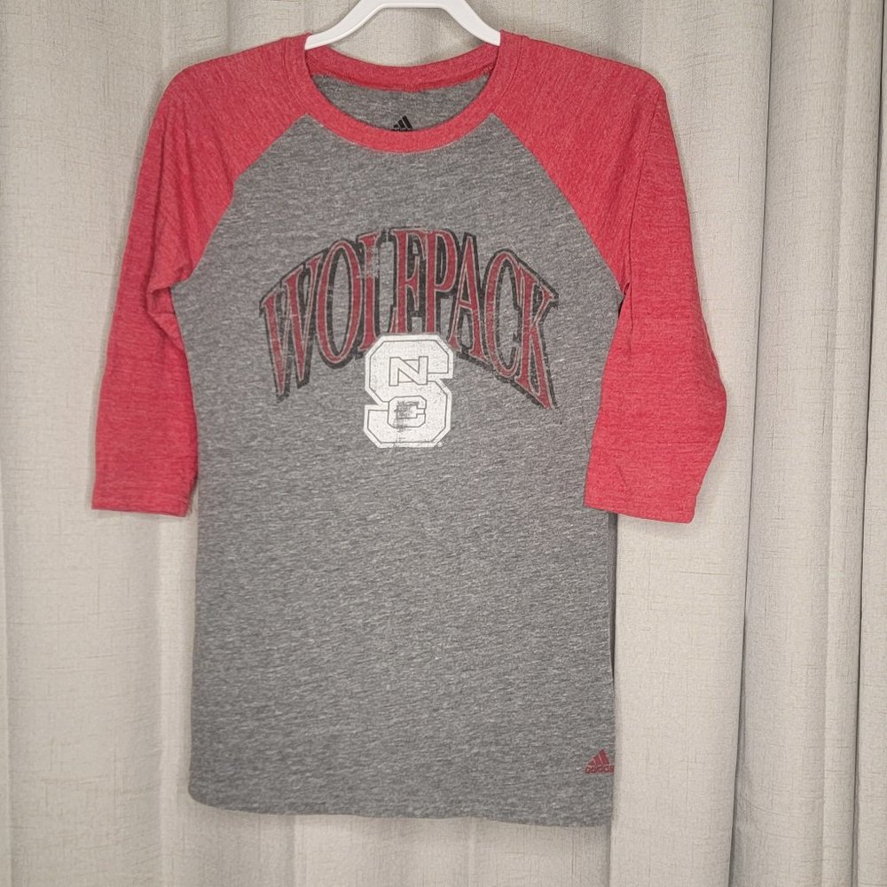 Womens NC State Ringer Tee Medium